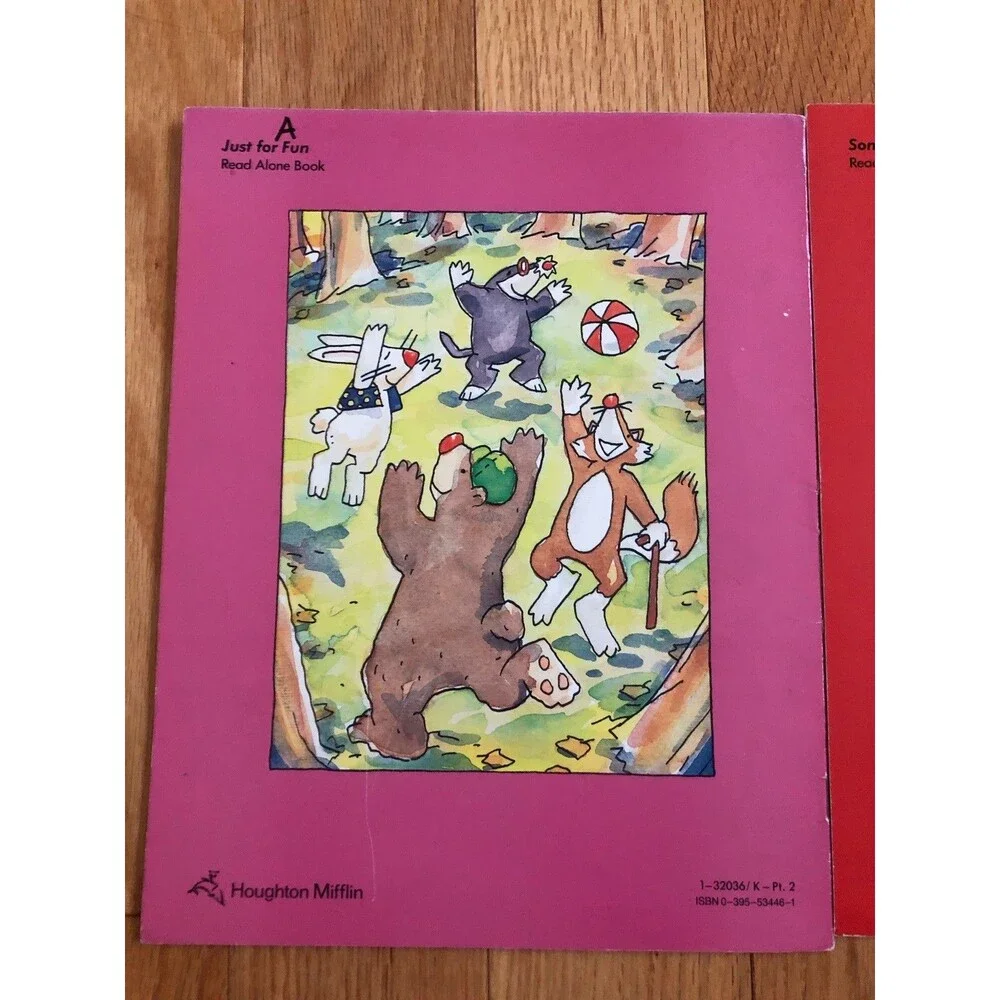 Vintage Houghton Mifflin Reading My New Glasses & Hop on Top Childrens Books